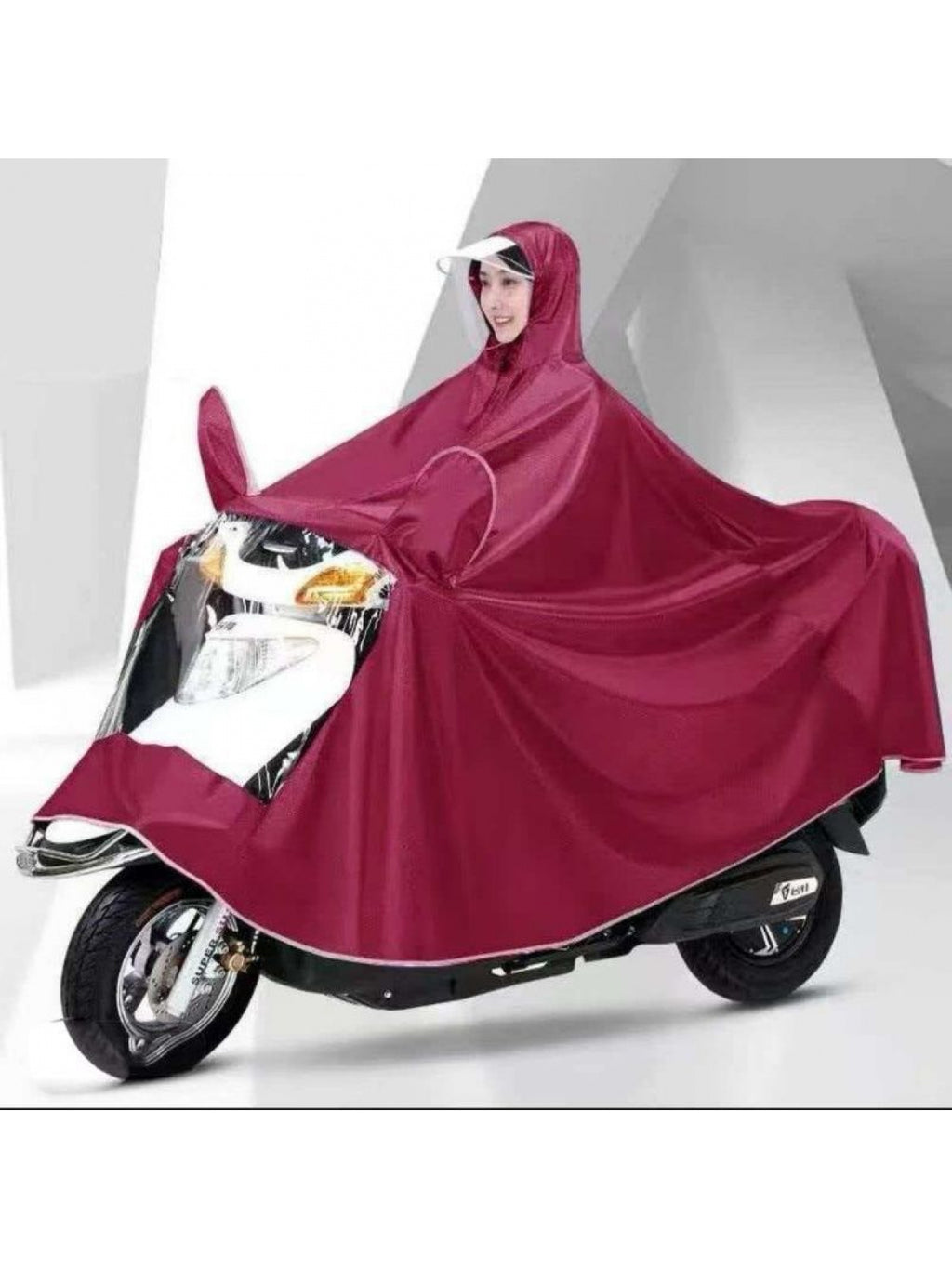 Genuine Poncho, Ultra-soft, Ultra-thick, Extra-large Size, Extended Length, Motorcycle Raincoat for Single or Double People, Widened Electric Vehicle Raincoat