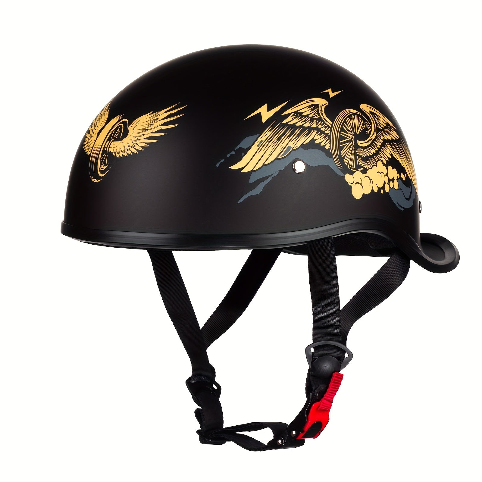 CrownRacing Motorcycle Helmets Open Face Half Helmet