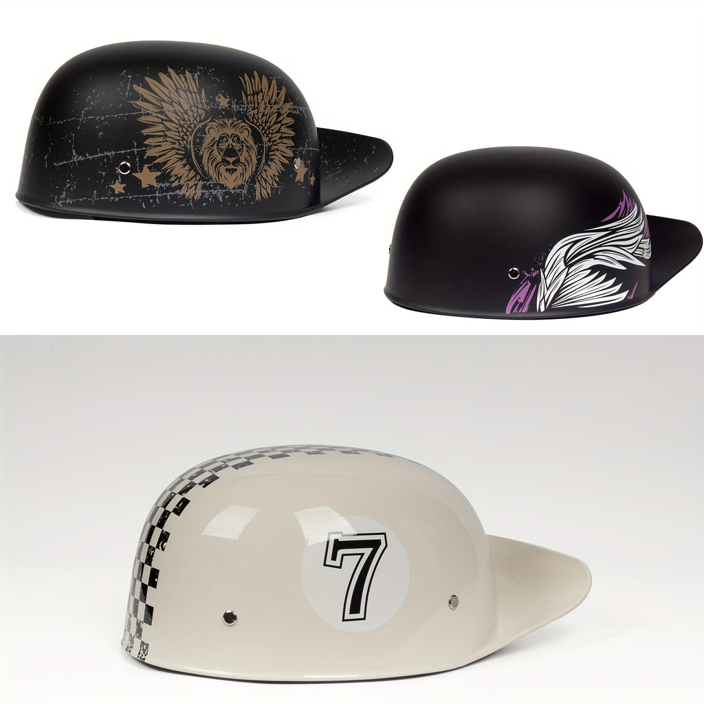 CrownRacing Motorcycle Helmets Half