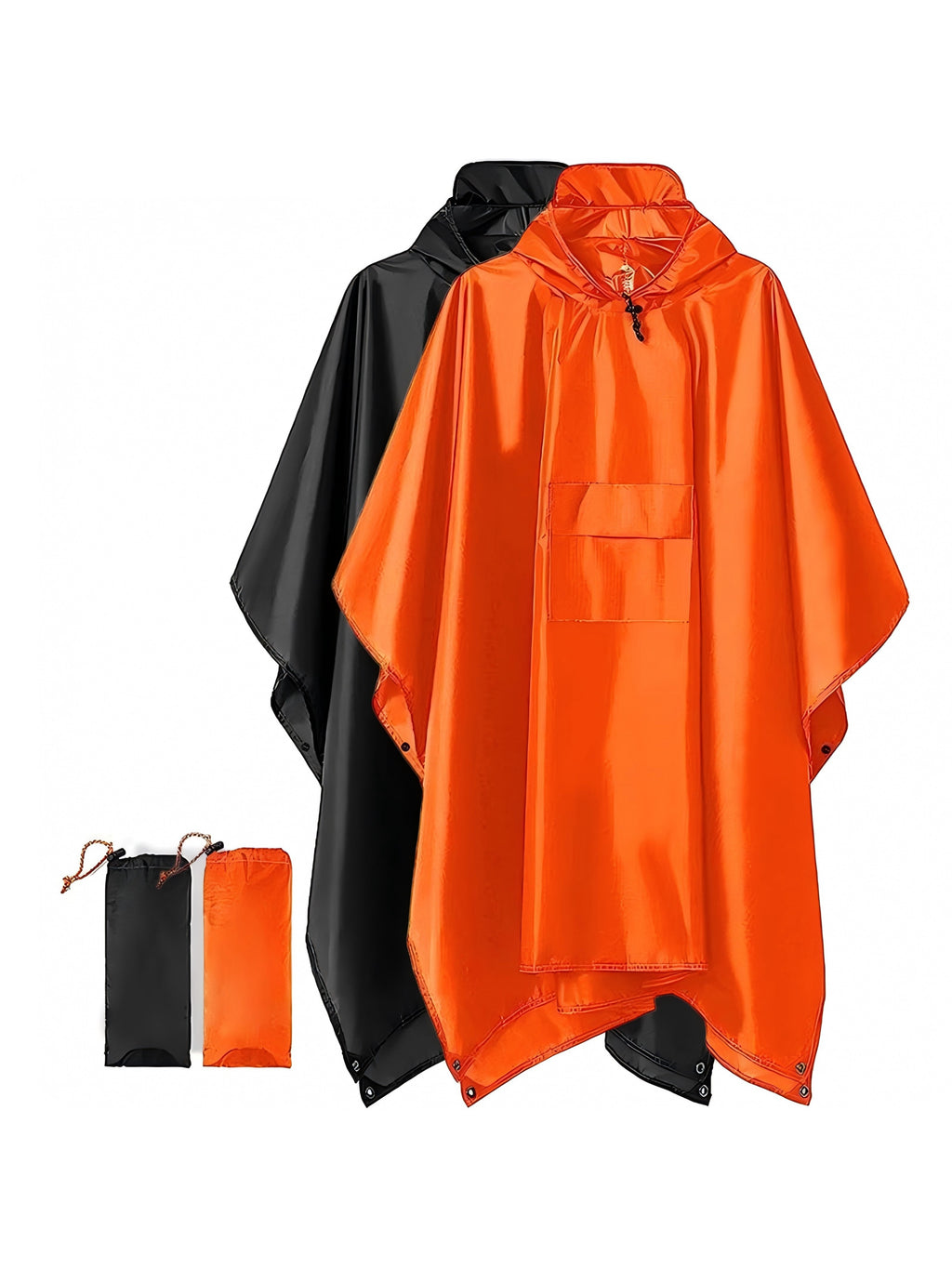 2pcs Multi Functional Raincoat for Cycling, Outdoor Hiking, Mountaineering, High Quality, Breathable Adult Tactical Raincoat, Canopy Rain, Poncho, Floor, Three in One Function