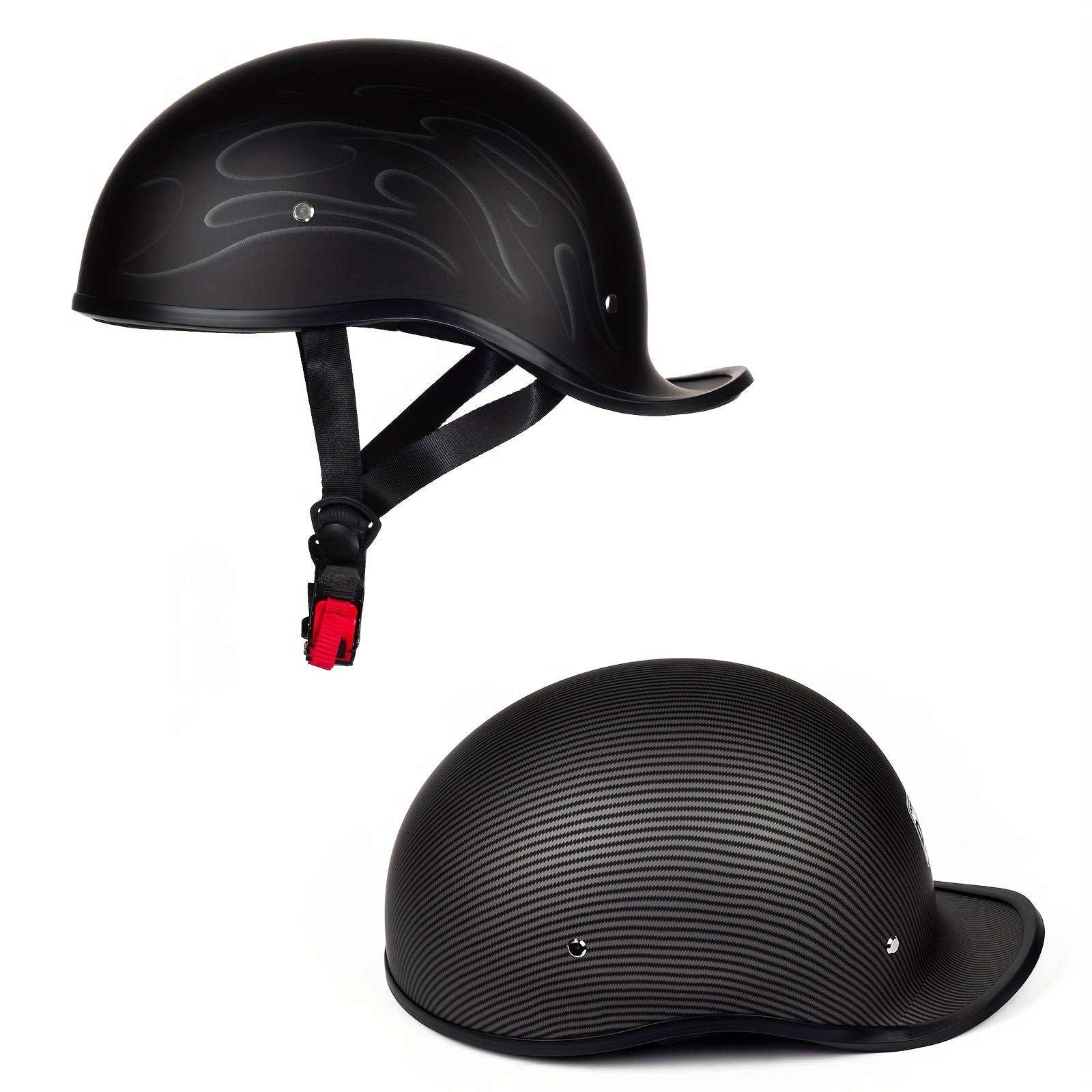 CrownRacing Motorcycle Helmets Open Face Half Helmet
