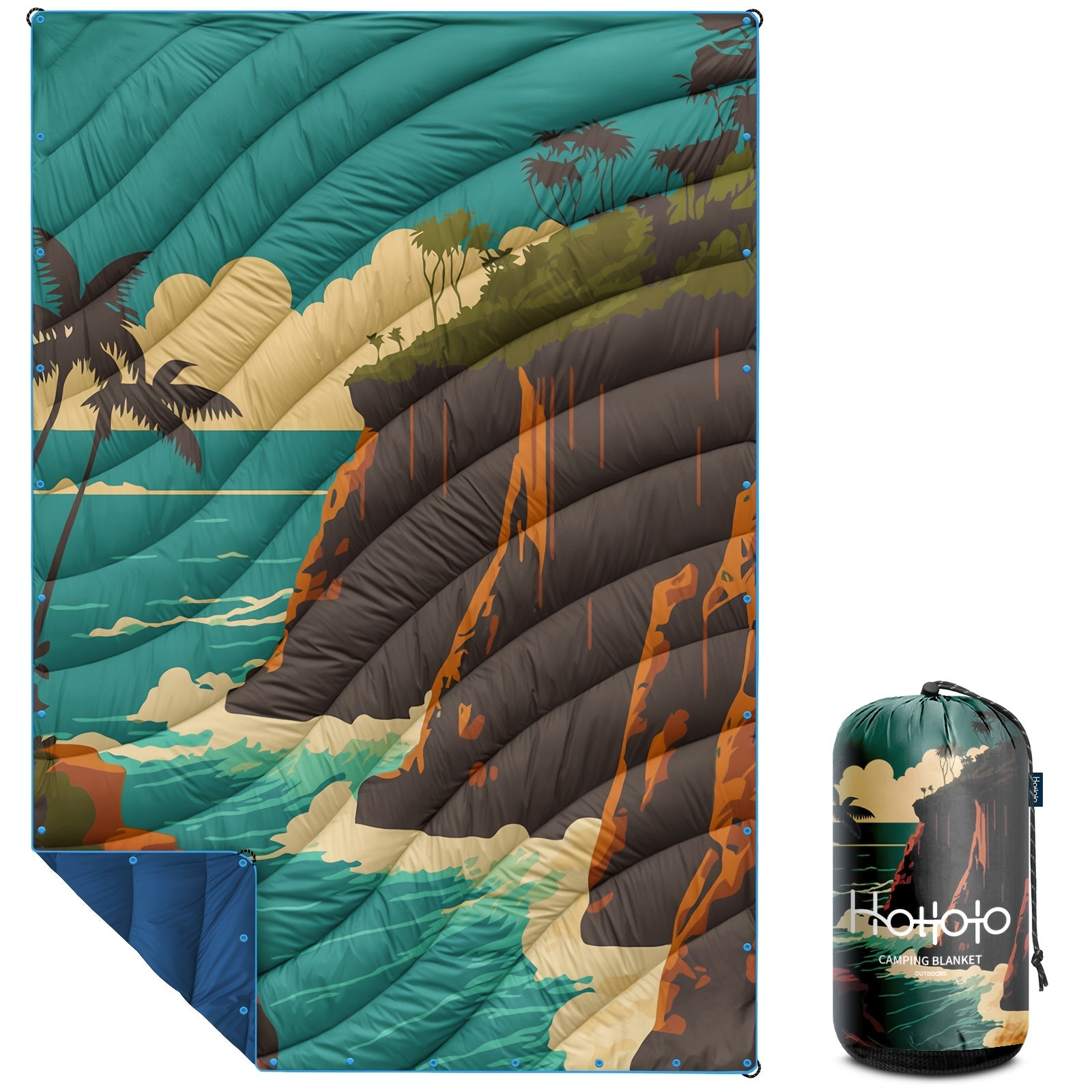 Hotkoko Outdoor Sleeping Bag Blanket, E Cape, Picnic Mat. Wind, Water, Stain And Splash, Anti-animal Hair, Lightweight Portable, Fluffy Camping Super Warm Hammock Top Blanket, Suitable For Travel Picnic Beach Party Cold Weather Use.