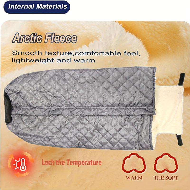 Warming Blanket, Plush Windproof Cover for Winter Outings, Windproof Anti-Cold Thickened Blanket Cover, Waist and Leg Warming Seat Half-Cover Blanket for Winter Warmth