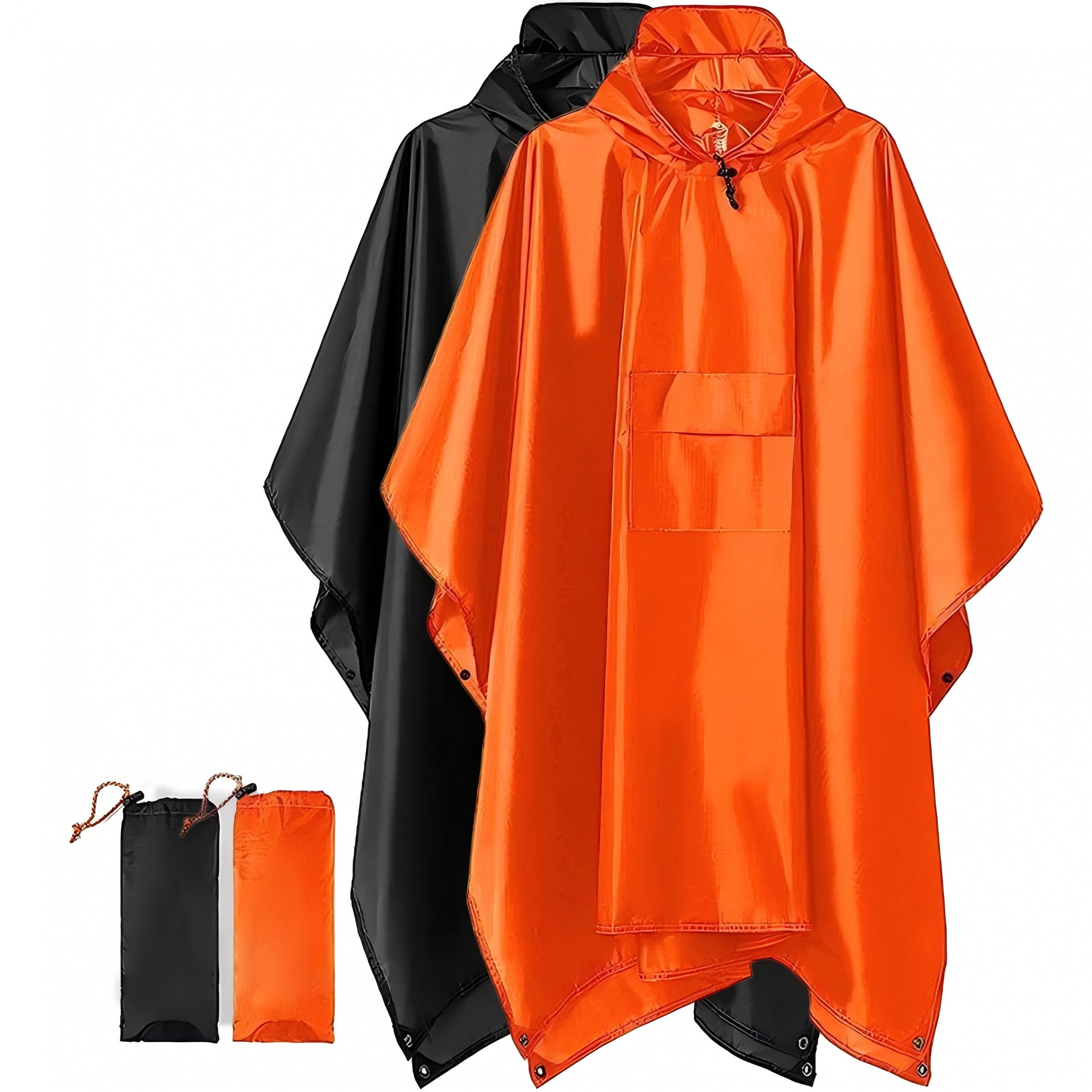 2pcs Multi Functional Raincoat for Cycling, Outdoor Hiking, Mountaineering, High Quality, Breathable Adult Tactical Raincoat, Canopy Rain, Poncho, Floor, Three in One Function