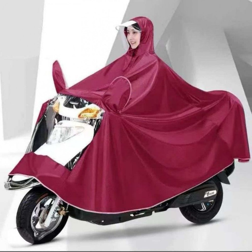 Genuine Poncho, Ultra-soft, Ultra-thick, Extra-large Size, Extended Length, Motorcycle Raincoat for Single or Double People, Widened Electric Vehicle Raincoat