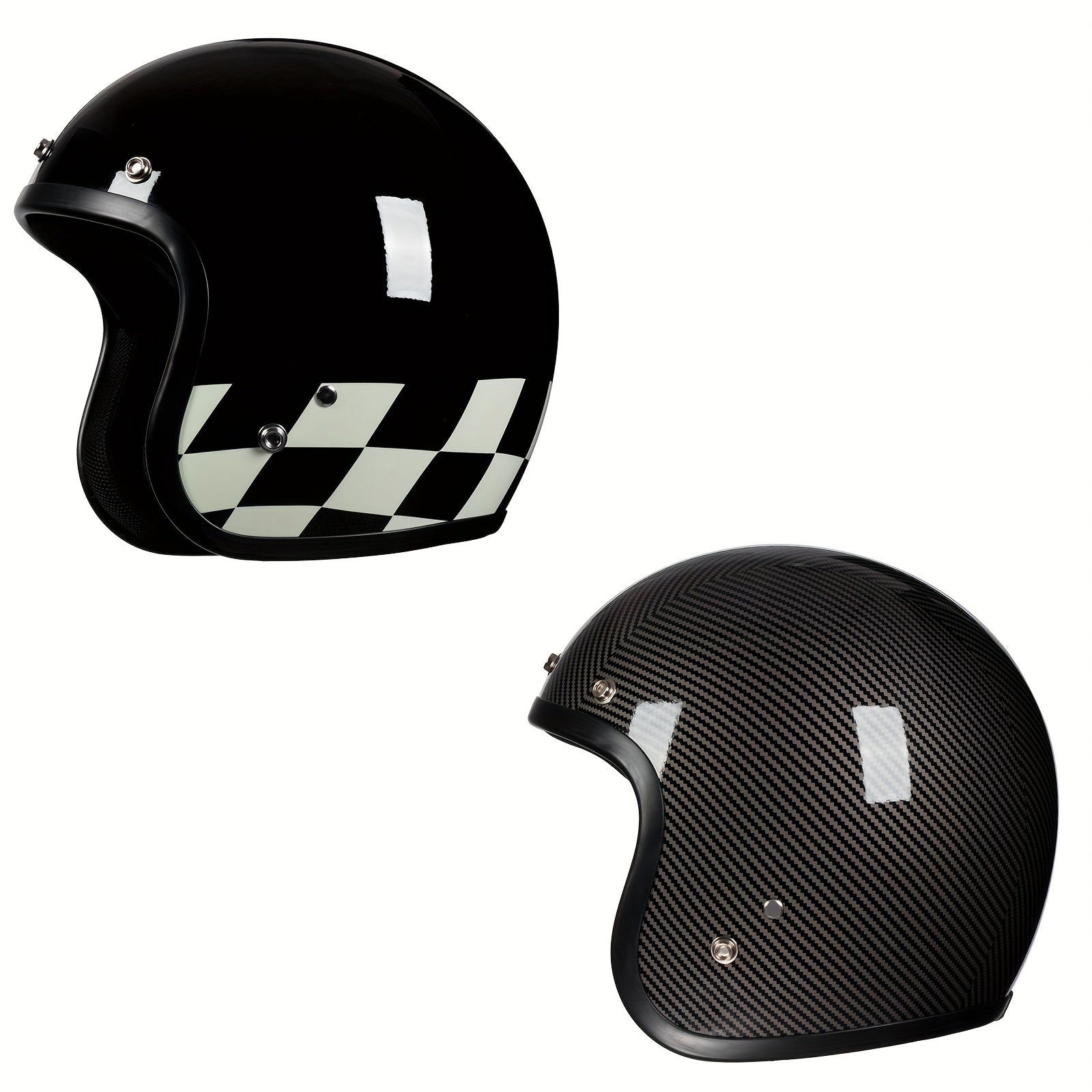 Crownracing 3\u002F4 Open Face Motorcycle Helmets
