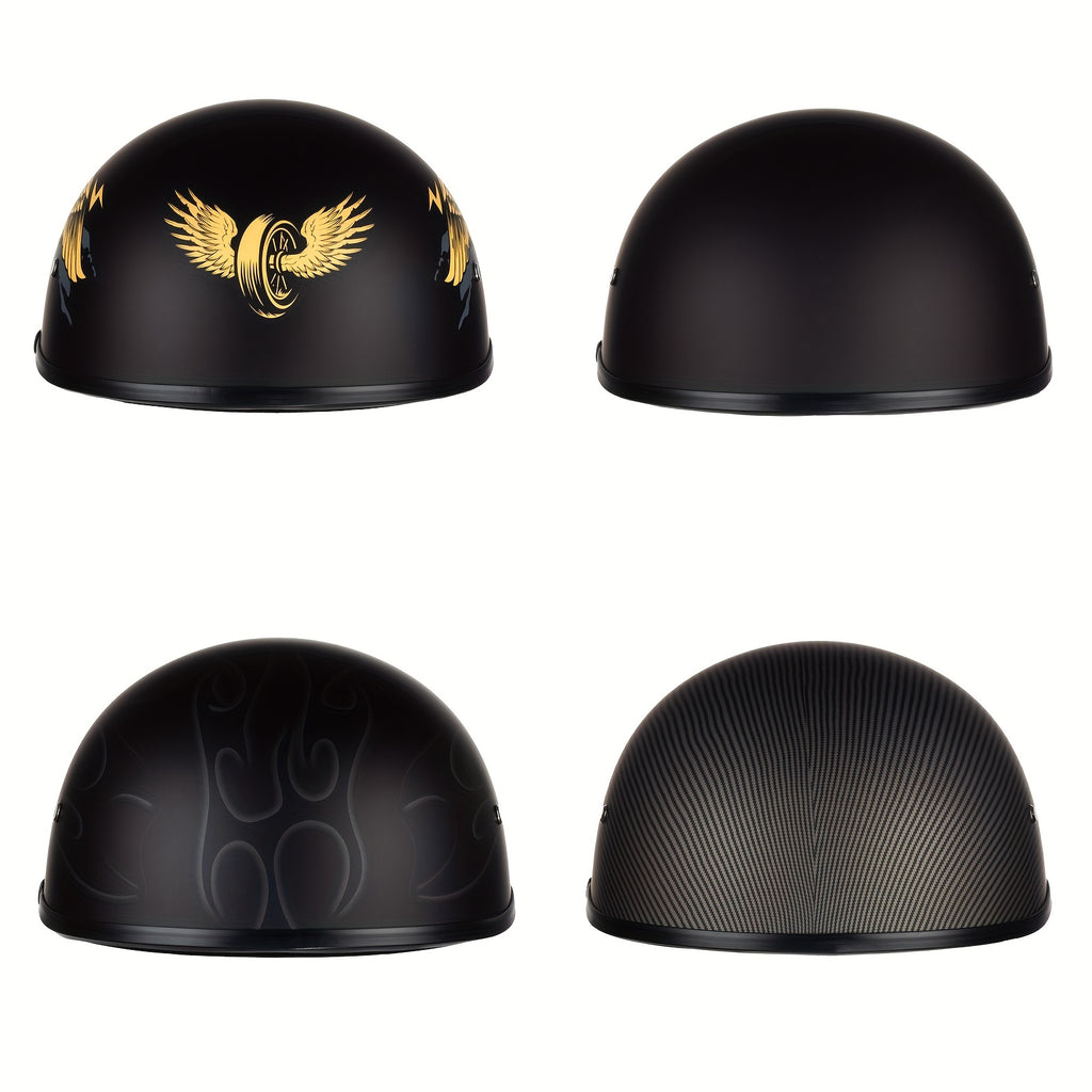 CrownRacing Motorcycle Helmets Open Face Half Helmet