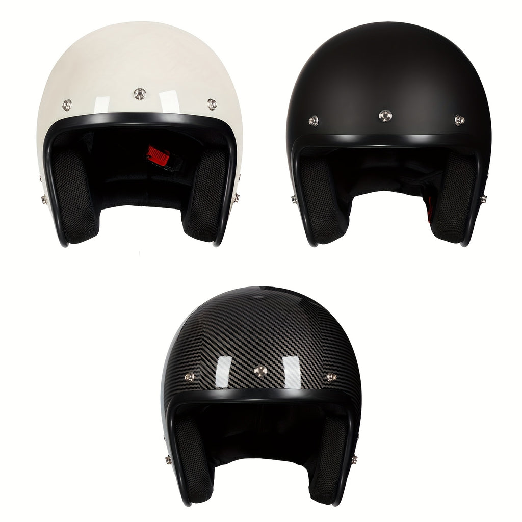 Crownracing 3\u002F4 Open Face Motorcycle Helmets