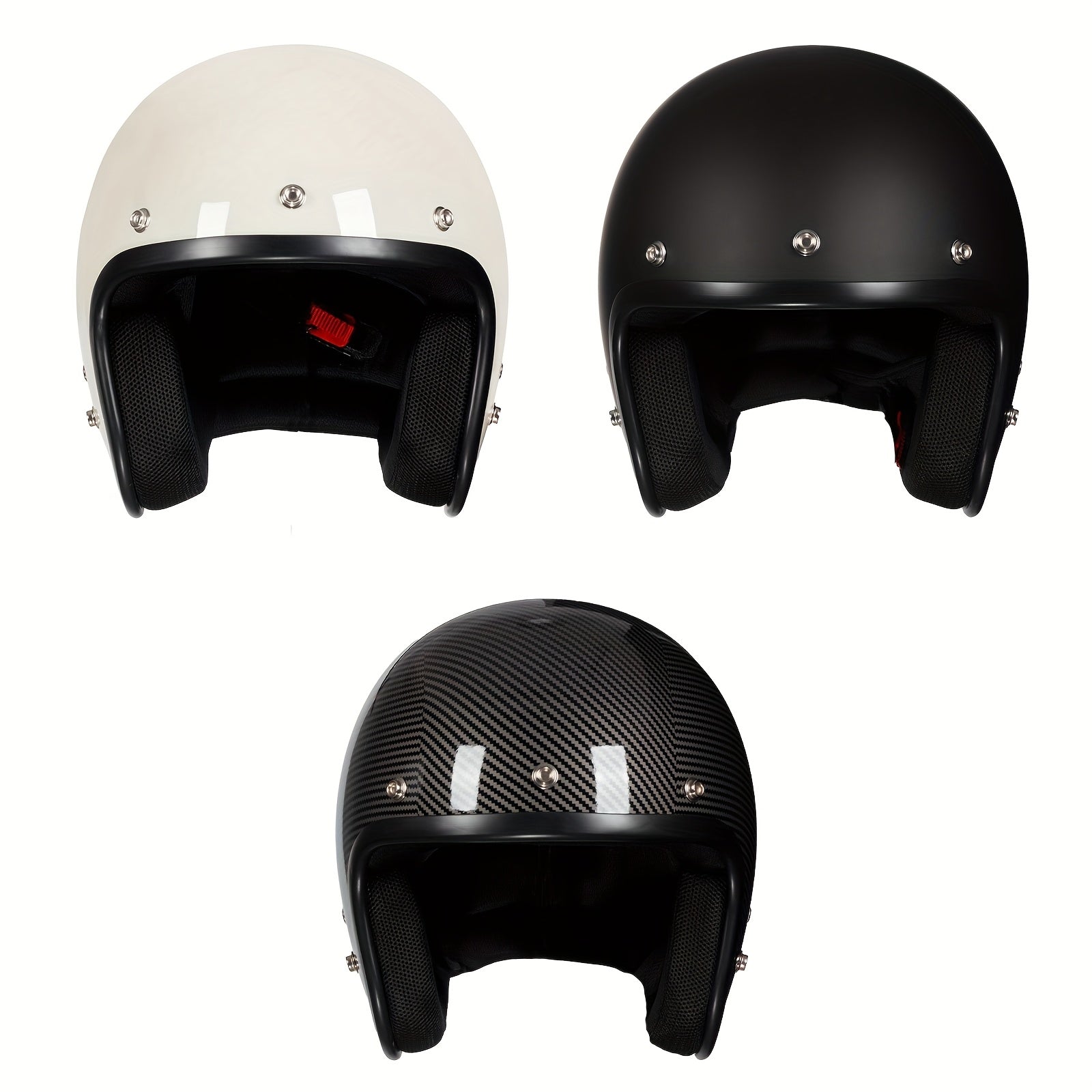 Crownracing 3\u002F4 Open Face Motorcycle Helmets