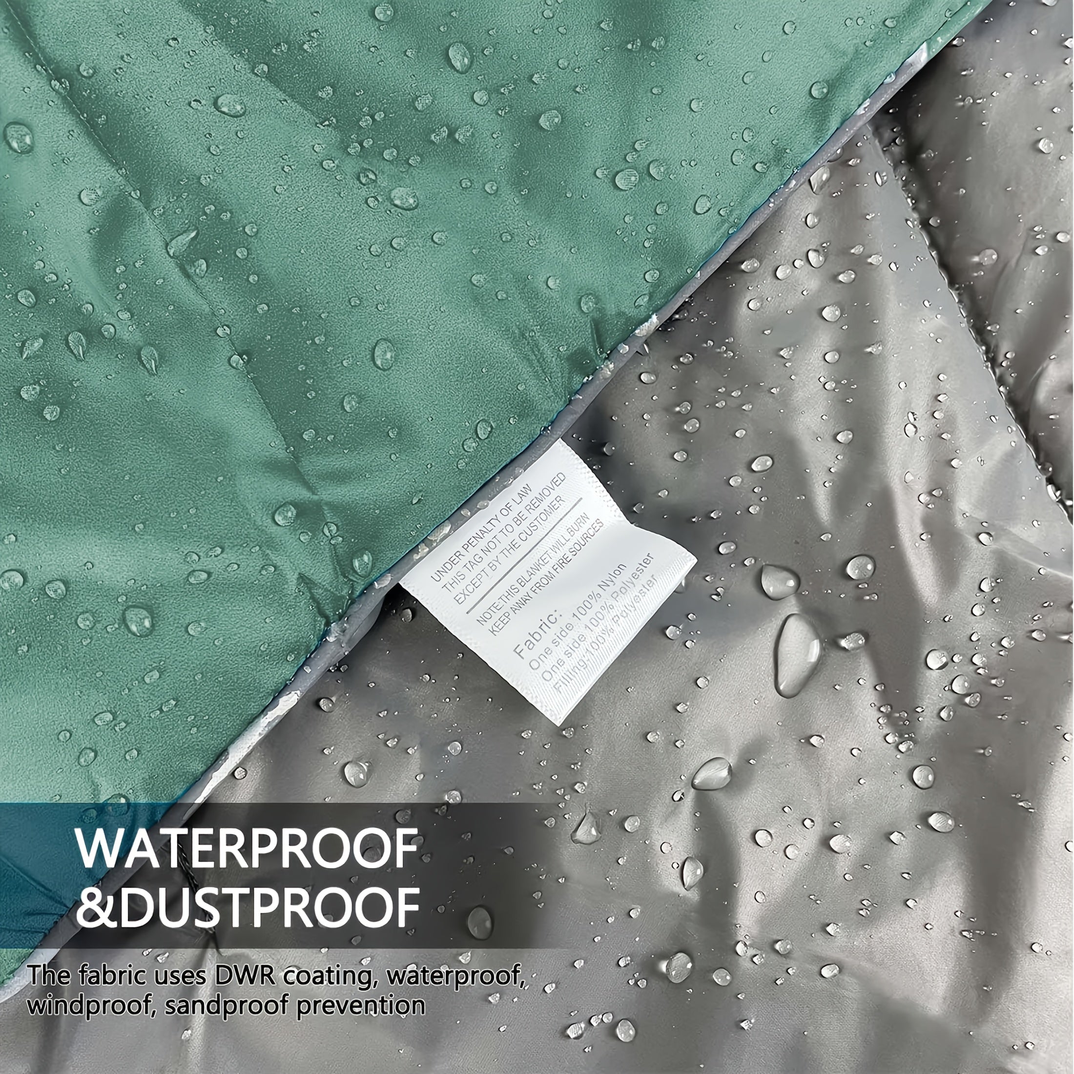 -Weather High Quality Windproof Outdoor Camping Blanket - Poncho Style Convertible (Suitable for Hiking, Picnics, Beach & RV) | Compact Packable Warm | - Machine Washable Cold Weather Bedspread