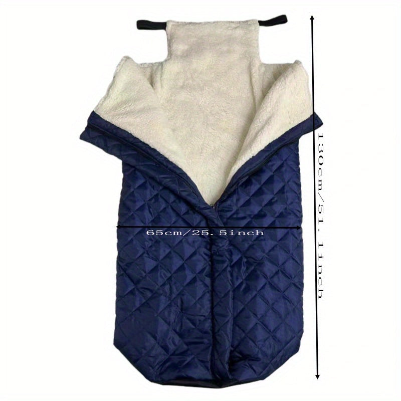 Semi-Wrapped Warm Blanket Thickened Fleece Insulating Winter Care Product, Semi-Wrapped to Waist, Waterproof And Warm, Wheelchair Warm Blanket Winter Travel Windproof Blanket