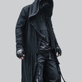 Men's Streetwear Poncho Quality Polyester Fabric Skin-friendly Casual Cardigan Coat Casual Trench Coat Rope Decoration Holiday Dress Up Clothing